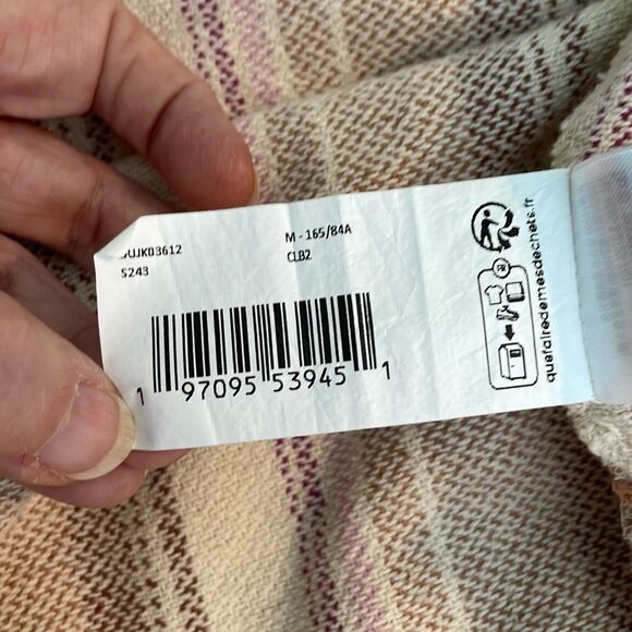 Roxy Sunlight Rider Stripe Hooded Cotton Shirt Jacket Shacket M - Picture 16 of 16